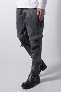2202-PT01A Drop Crotch Pants Charcoal