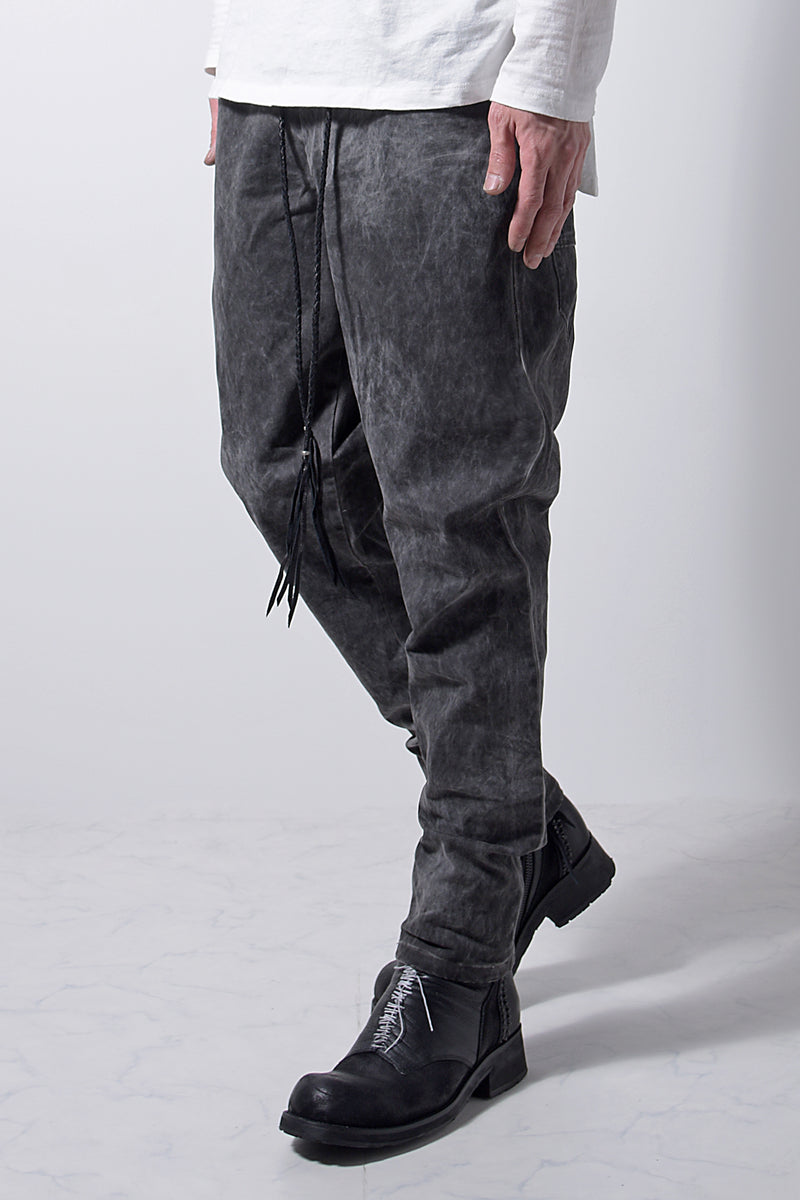 2202-PT01A Drop Crotch Pants Charcoal