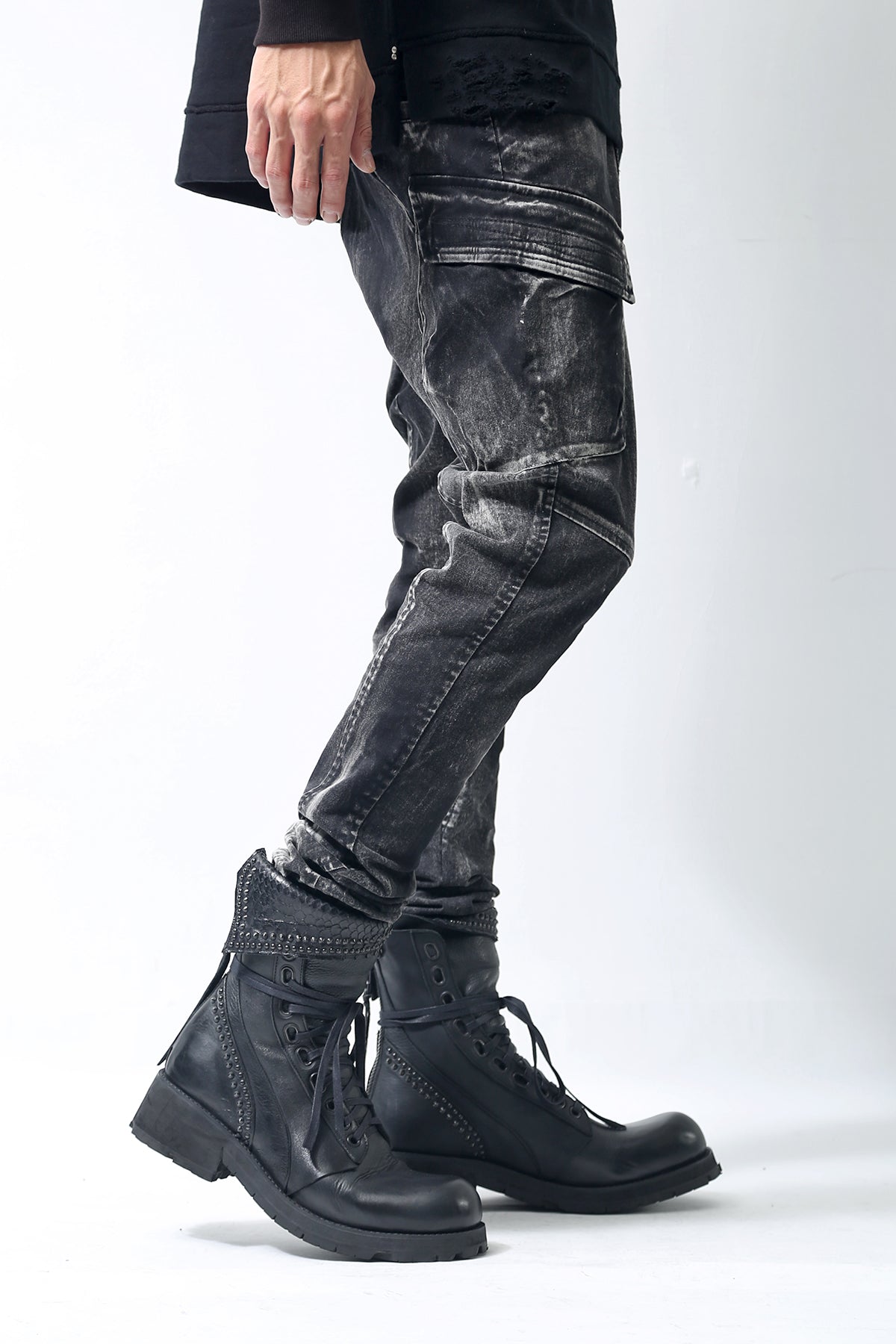 1902-PT06A Discharged Double Flap Pants