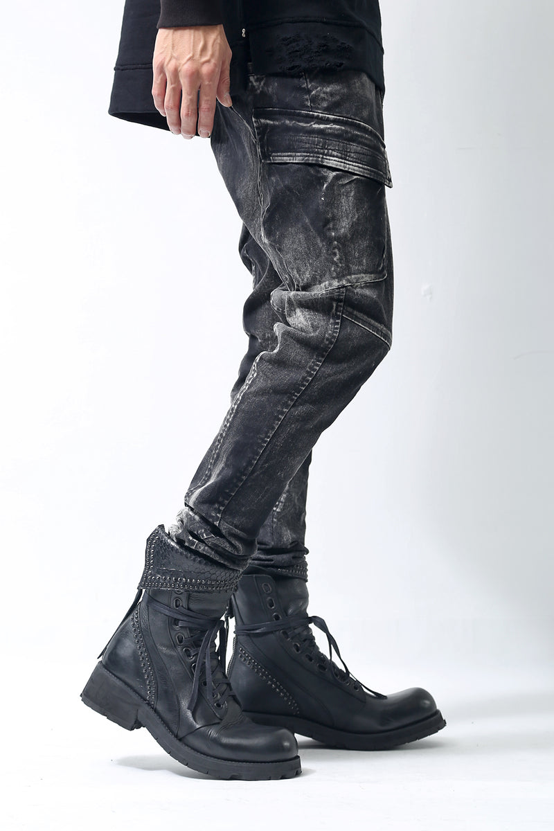 1902-PT06A Discharged Double Flap Pants