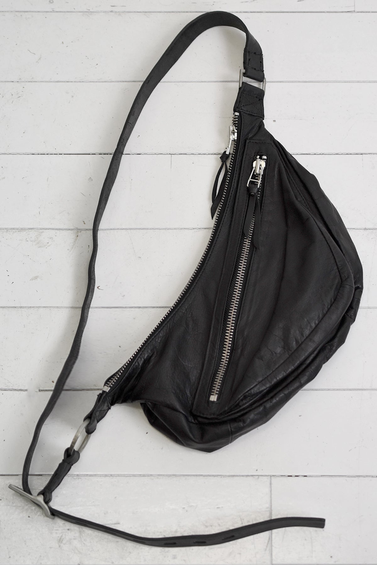 1901-BG02 Double Zip Shoulder Bag