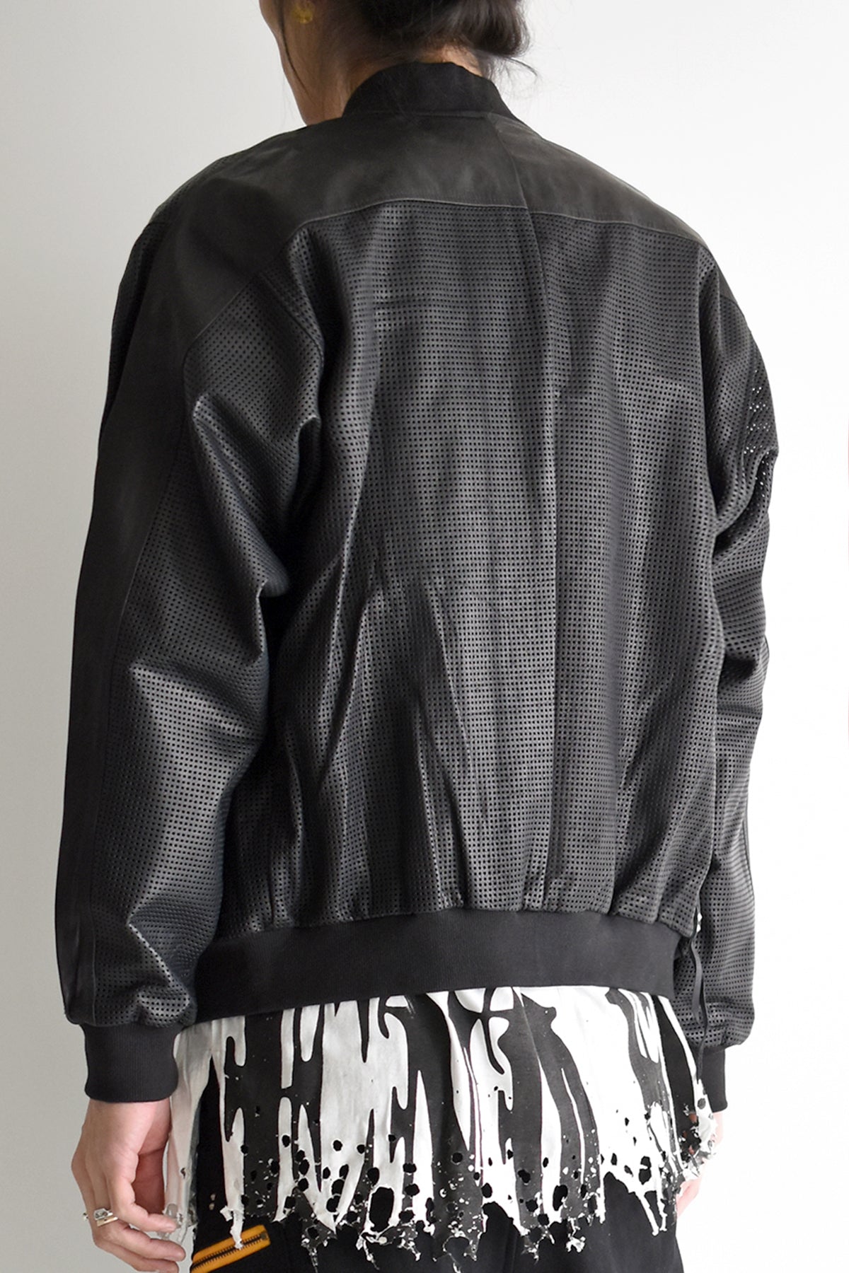 KMRii ケムリ 2019 S/S Mesh Leather MA-1 メッシュ レザー ドルマン