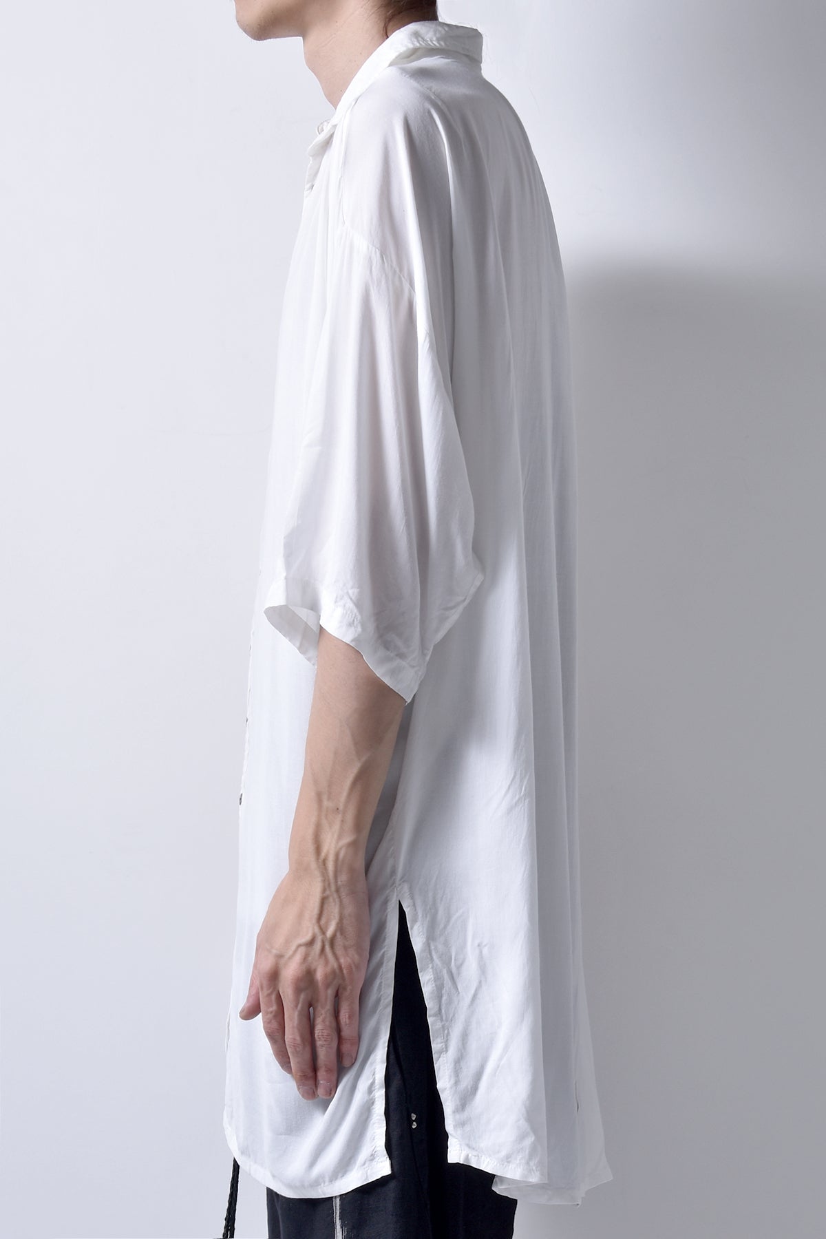 2101-SH05 Stealth Rayon Lazy Shirt_White