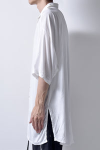 2101-SH05 Stealth Rayon Lazy Shirt_White