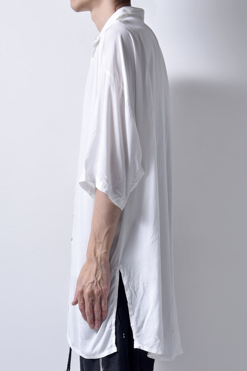 2101-SH05 Stealth Rayon Lazy Shirt_White