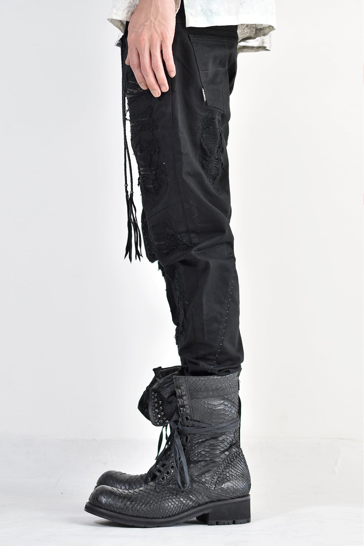 KMRii ケムリ Crush Skinny Twill Pants 07A クラッシュ スキニー