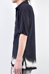 2101-SH04B Discharged Crepe Cotton Slim Shirt 01