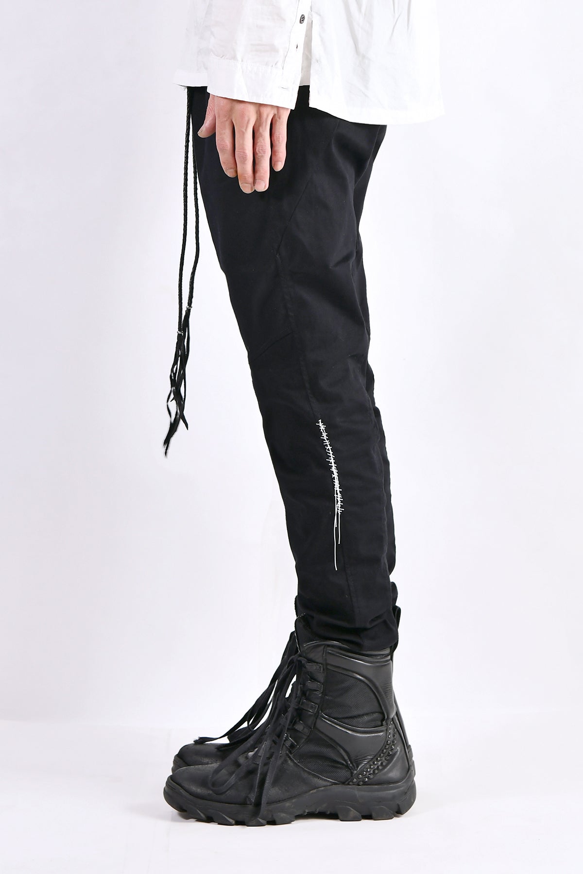 2102-PT01A Stretch Twill Pants 03 Black