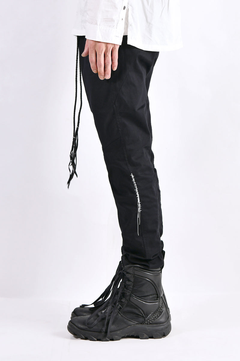 2102-PT01A Stretch Twill Pants 03 Black
