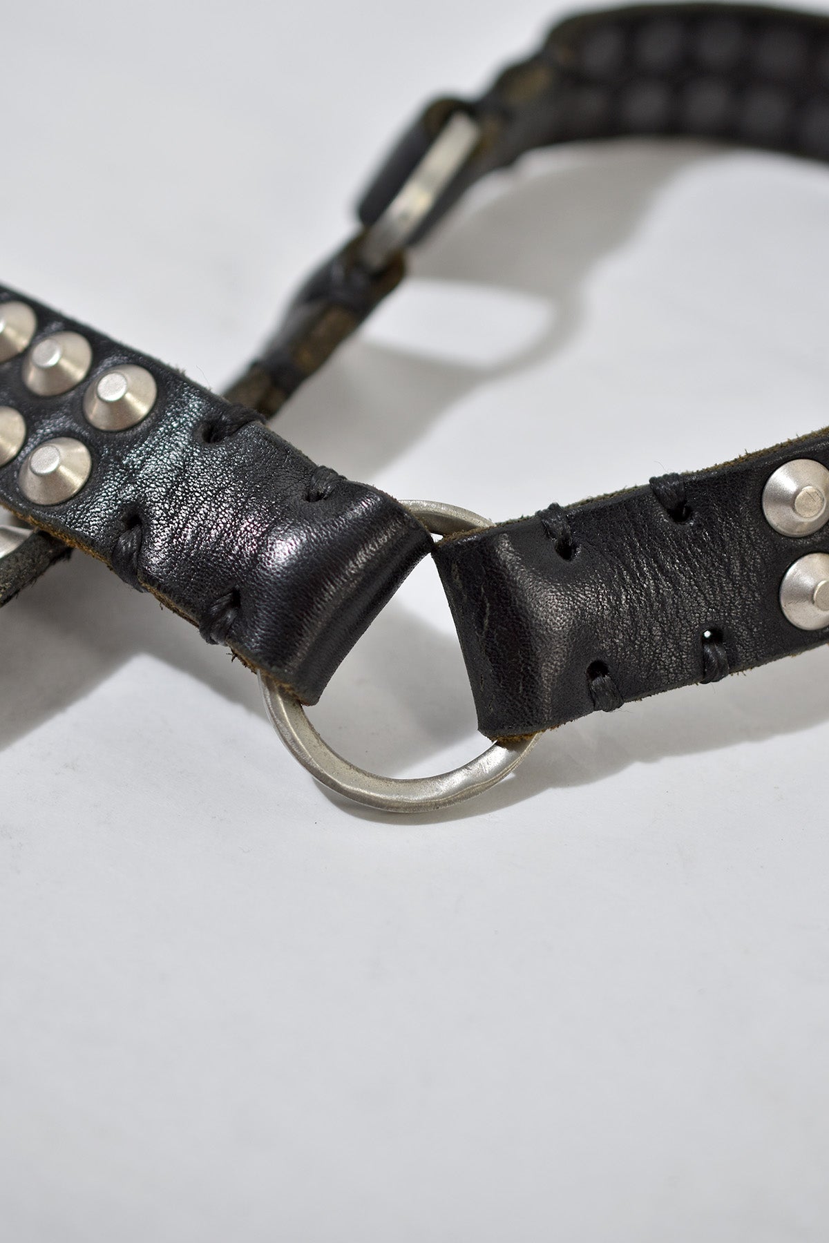KMRII 定番スタッズベルト 14th lgb 中古・古着通販】KMRii (ケムリ) スタッズベルト ブラック×シルバー