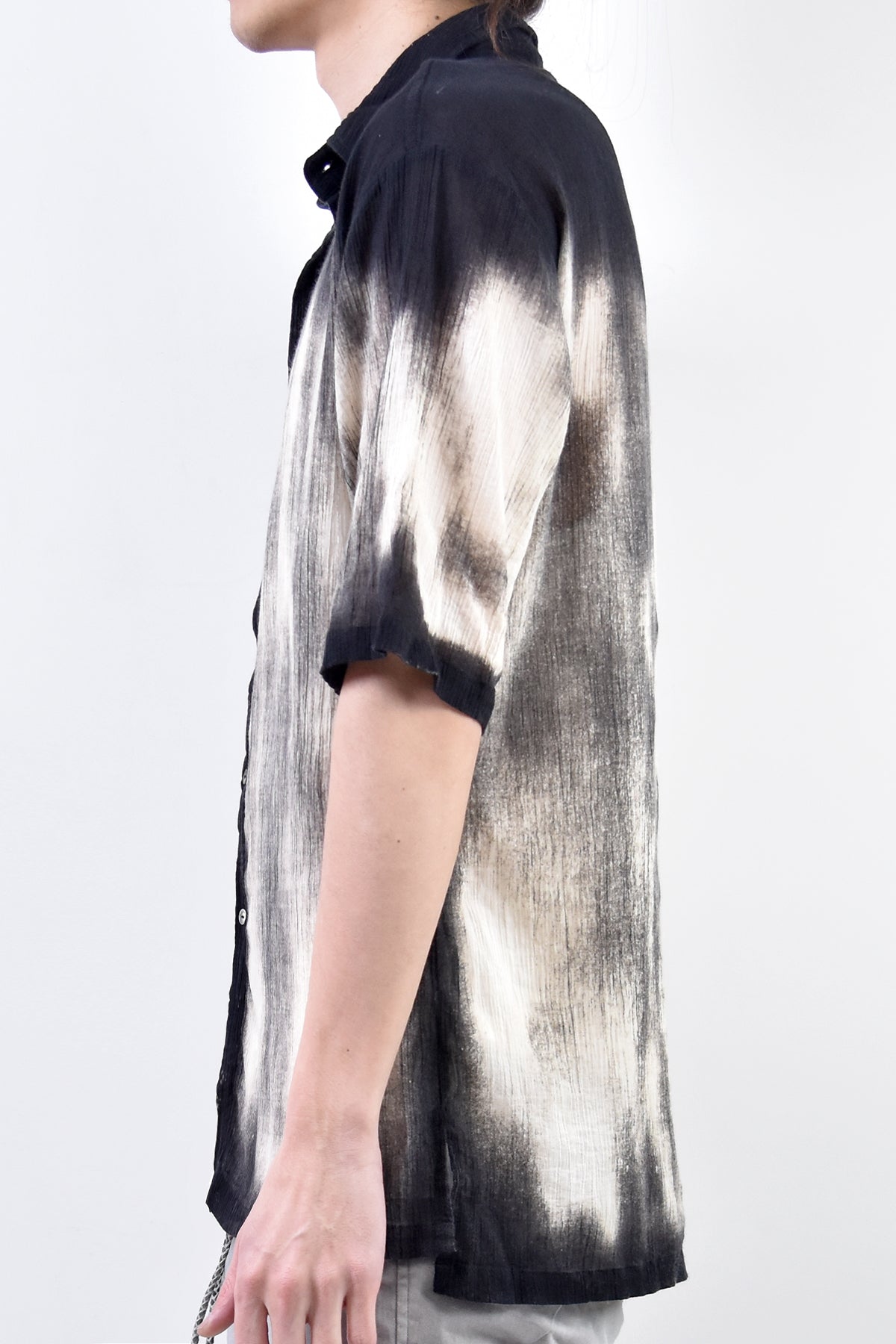 2101-SH04C Discharged Crepe Cotton Slim Shirt 02