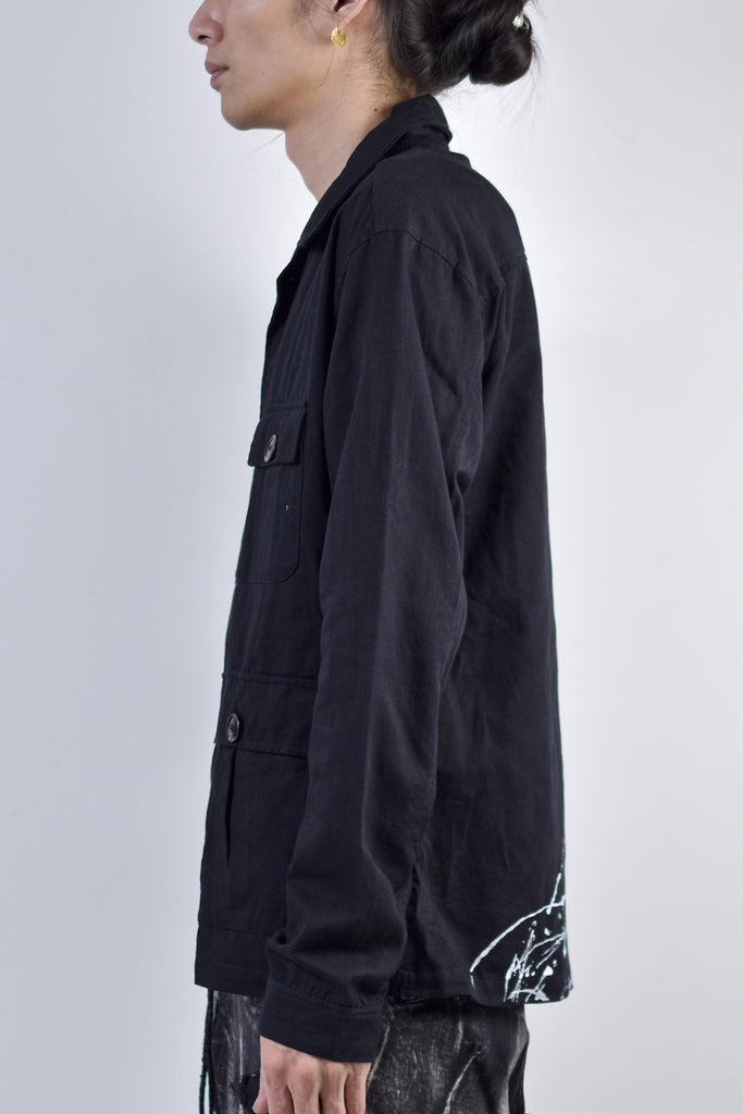 2002-SH07B Splash Field Shirt Black