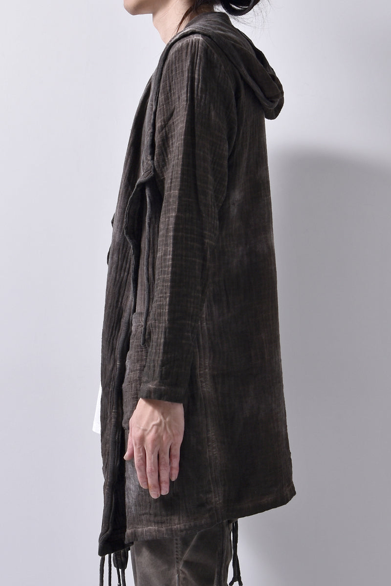 2102-TP04A Hooded Gauze CD / LS Brown