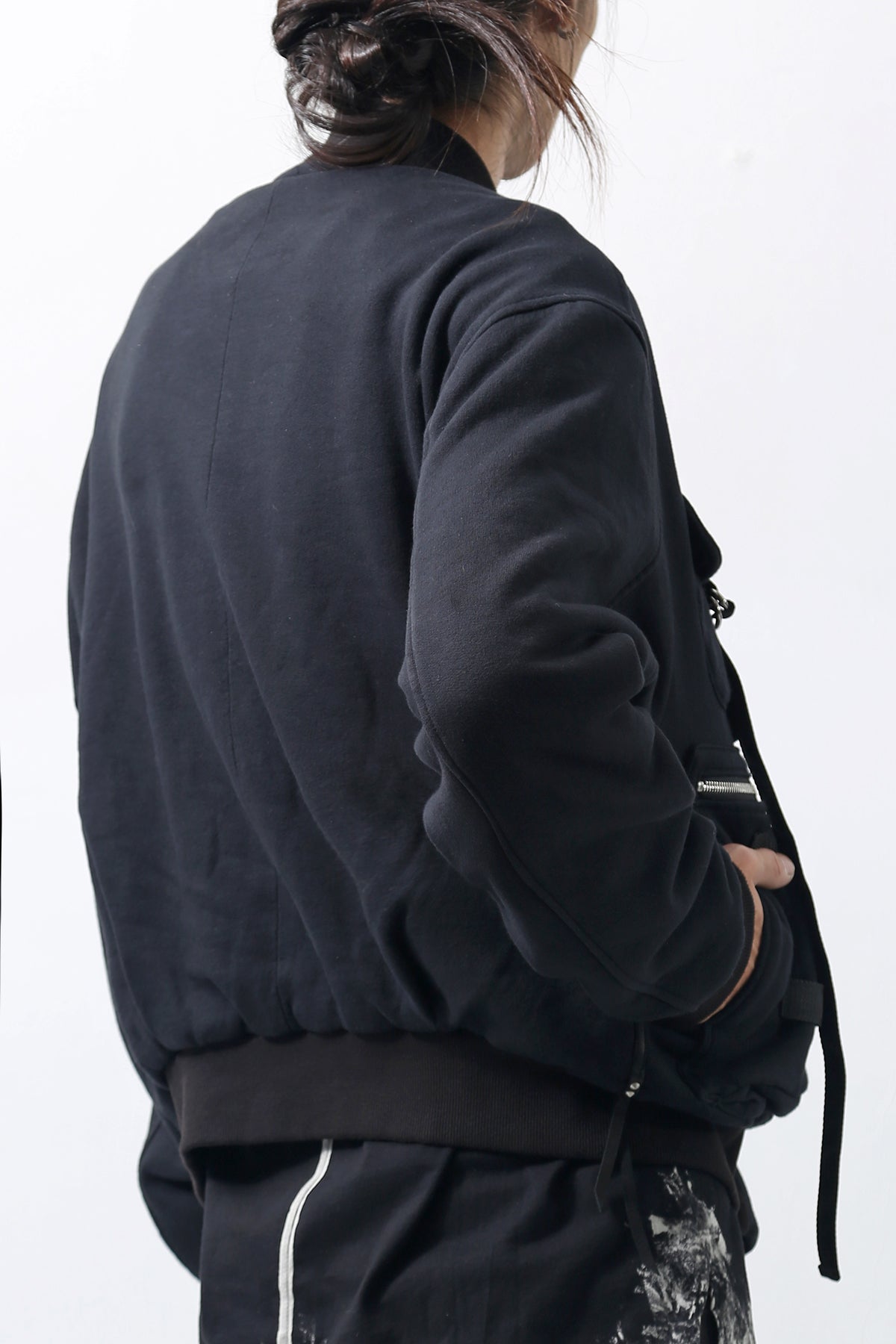 1902-JK06 Parachute Over Blouson Black