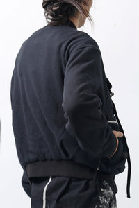 1902-JK06 Parachute Over Blouson Black