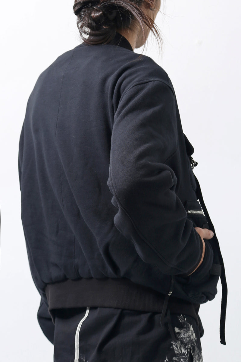 1902-JK06 Parachute Over Blouson Black