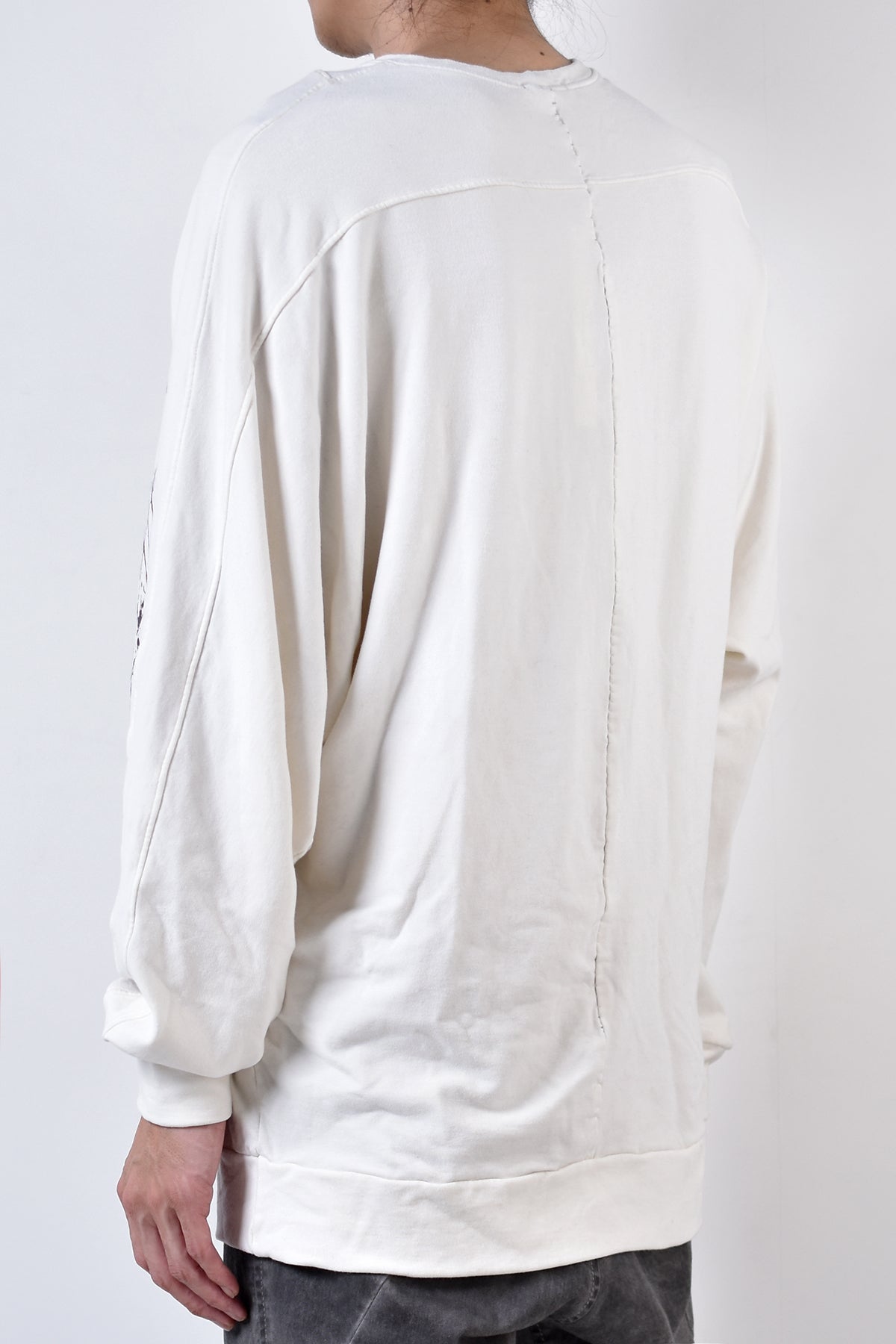 2002-TP04A Splash Bamboo Dolman Pullover White