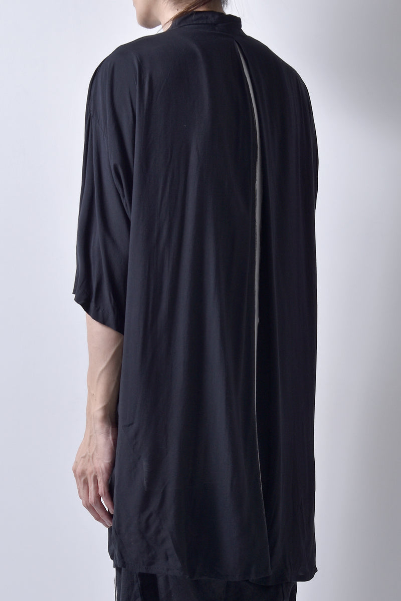 2101-SH05 Stealth Rayon Lazy Shirt_Black