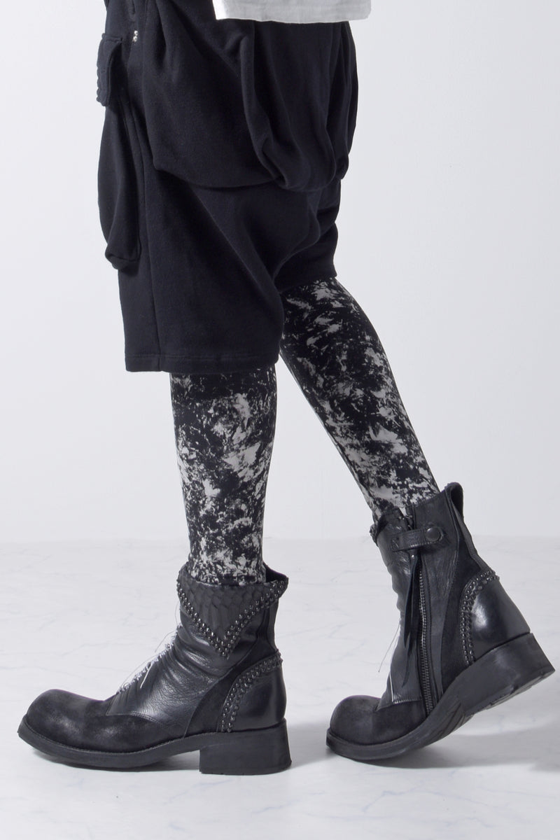 2202-PT07 Flake Discharged Leggings -Men's-