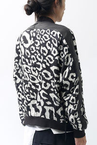 1902-JK05 Leather Combi Dolman JKT / LP Black