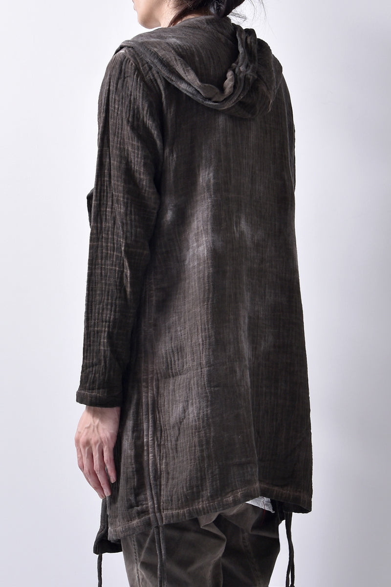 2102-TP04A Hooded Gauze CD / LS Brown