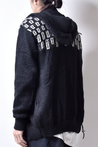 1902-KT04 Monolith Mohair Hooded JKT