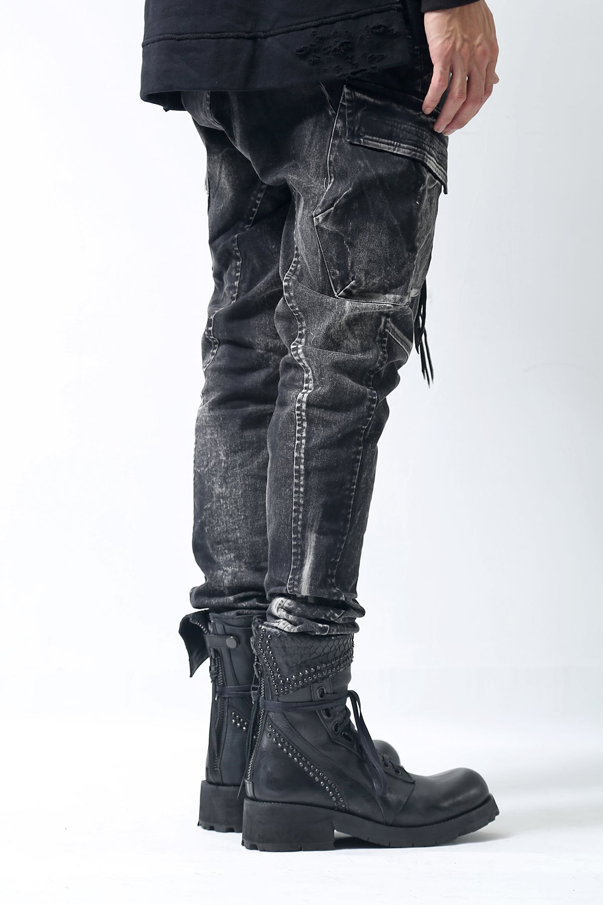 1902-PT06A Discharged Double Flap Pants