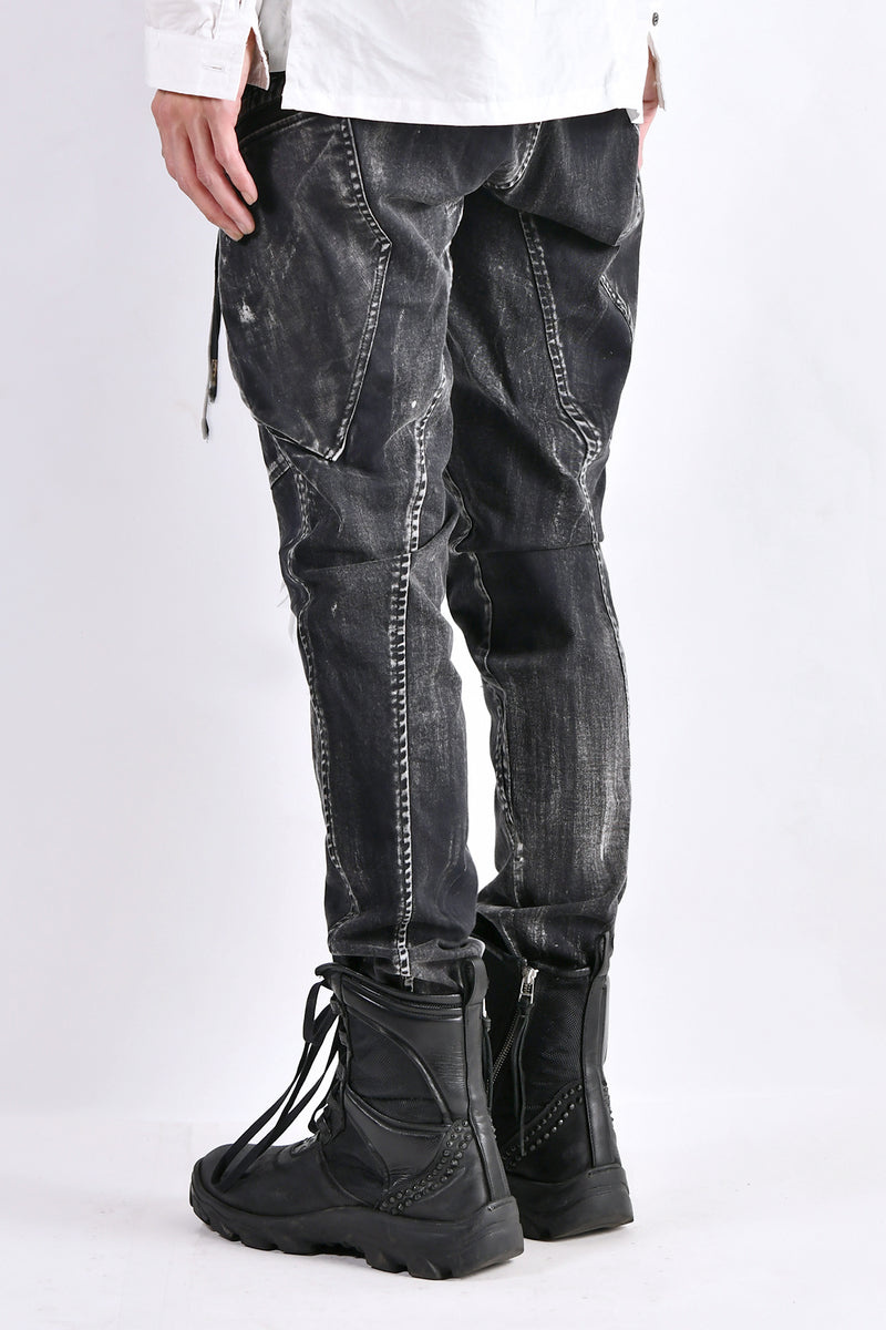 2102-PT02B Discharged Double Pocket Twill Pants 03
