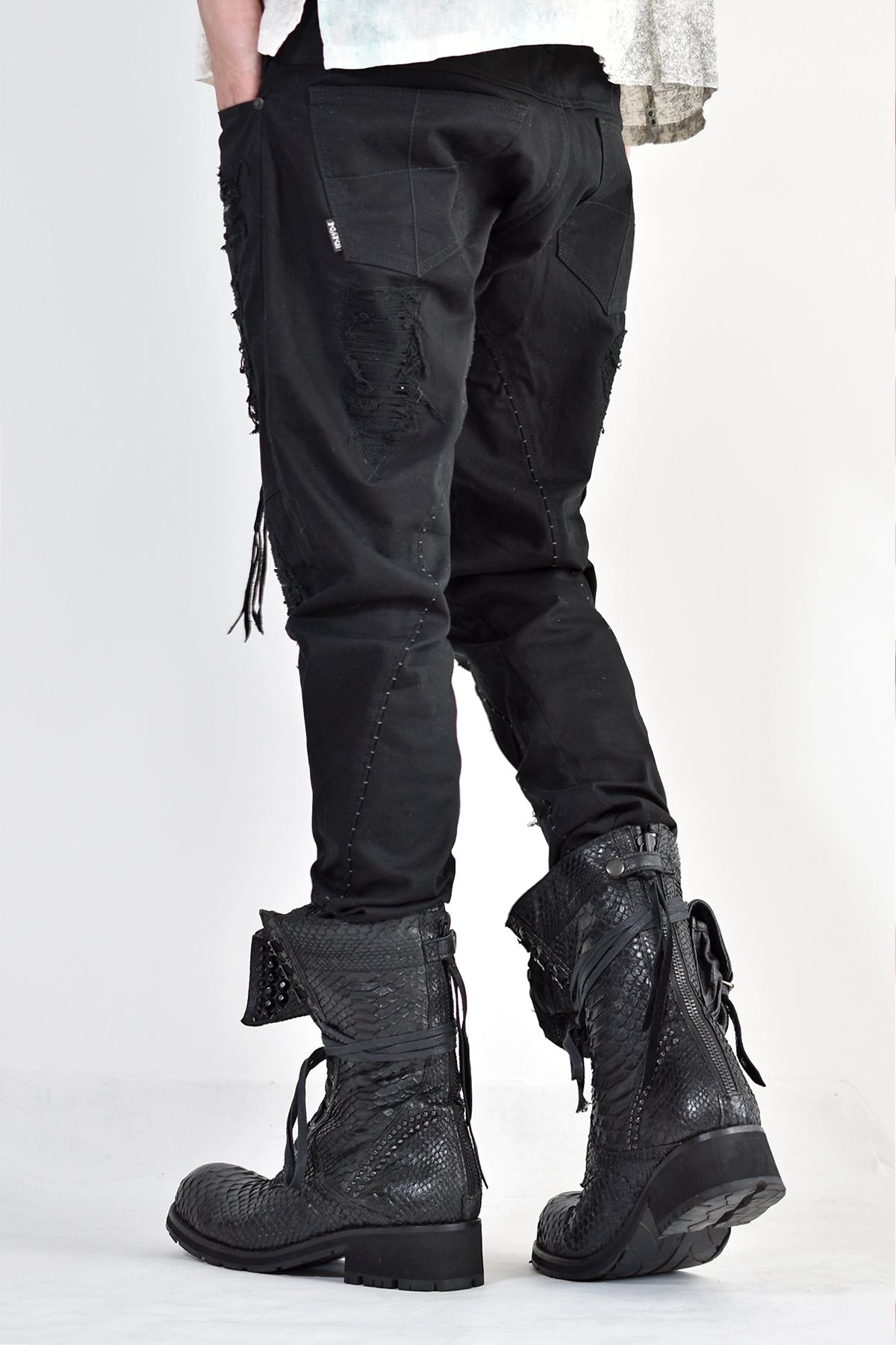 KMRii ケムリ Crush Skinny Twill Pants 07A クラッシュ スキニー