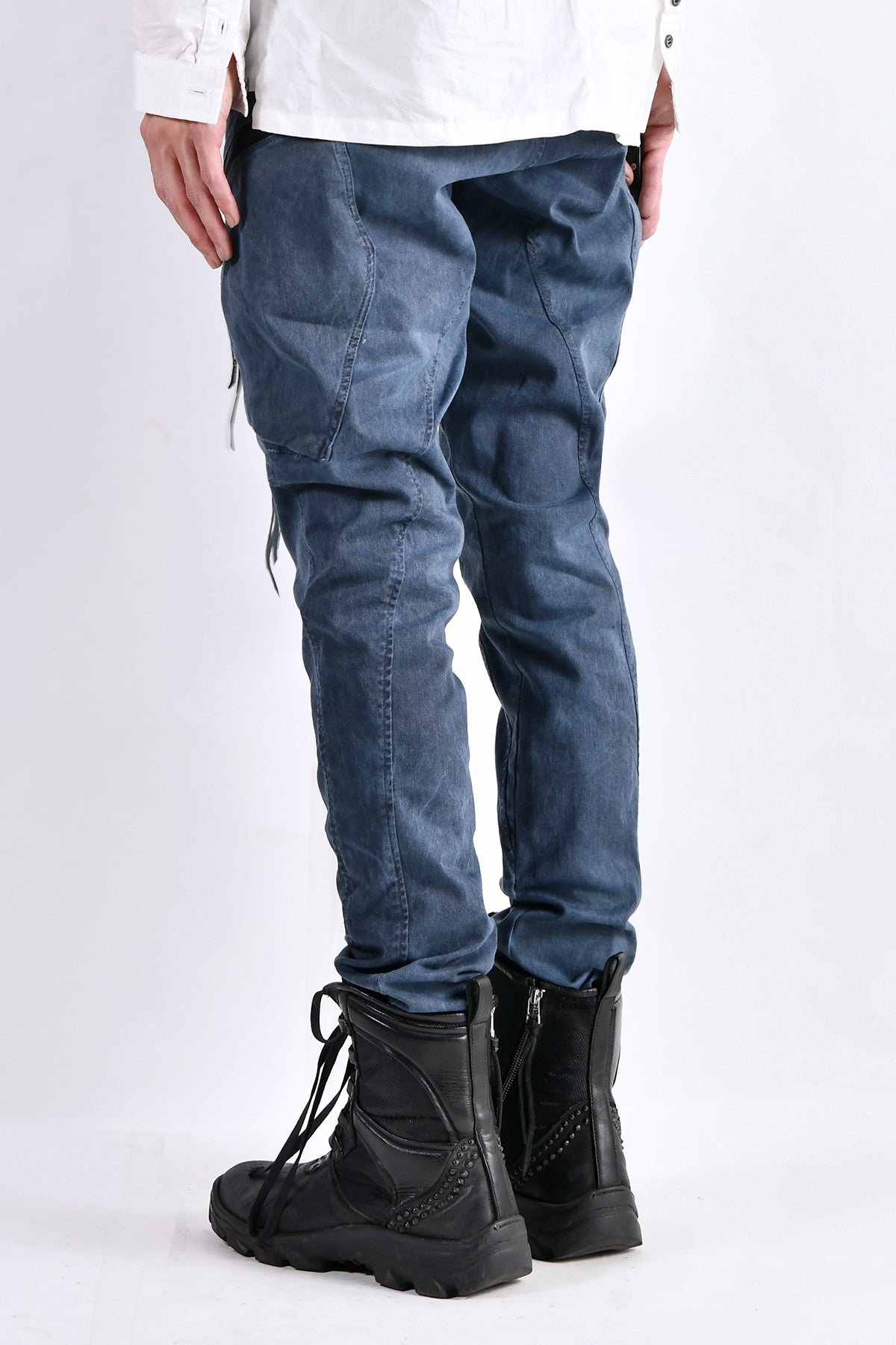 2102-PT02A Double Pocket Twill Pants 03 Navy