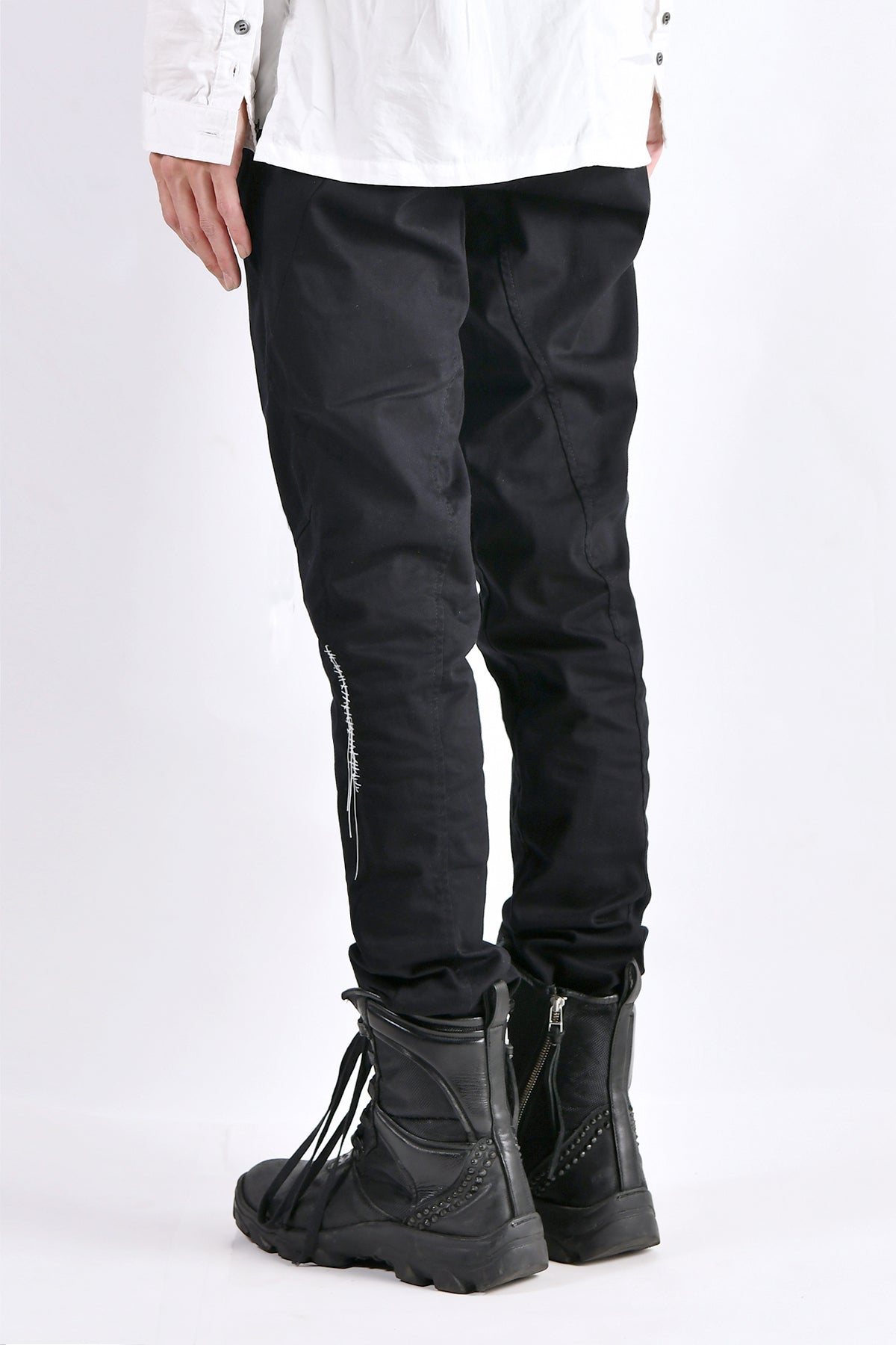 2102-PT01A Stretch Twill Pants 03 Black