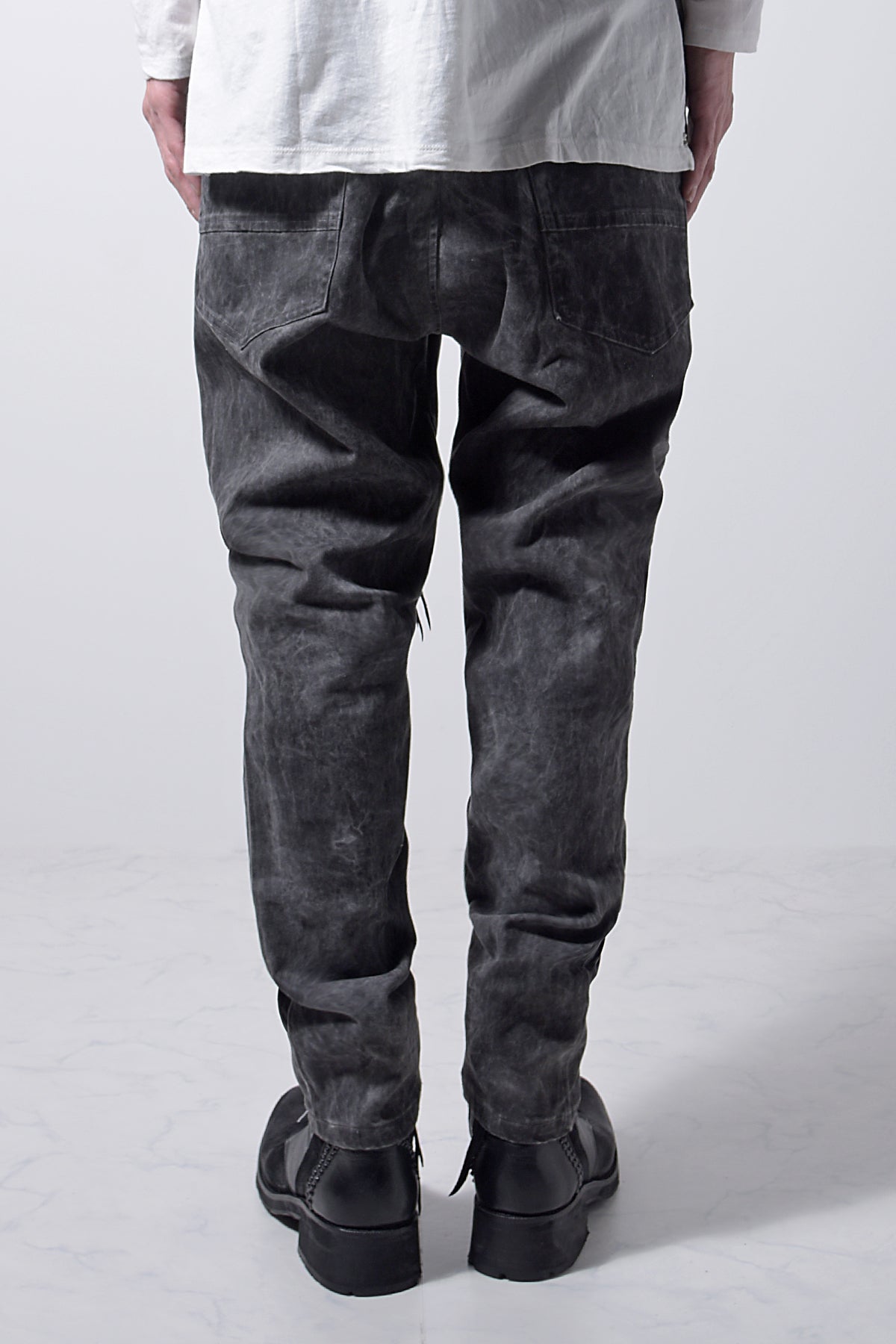 2202-PT01A Drop Crotch Pants Charcoal