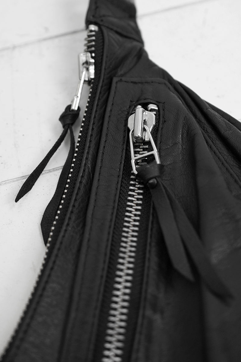 1901-BG02 Double Zip Shoulder Bag