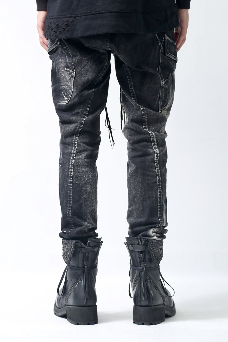 1902-PT06A Discharged Double Flap Pants