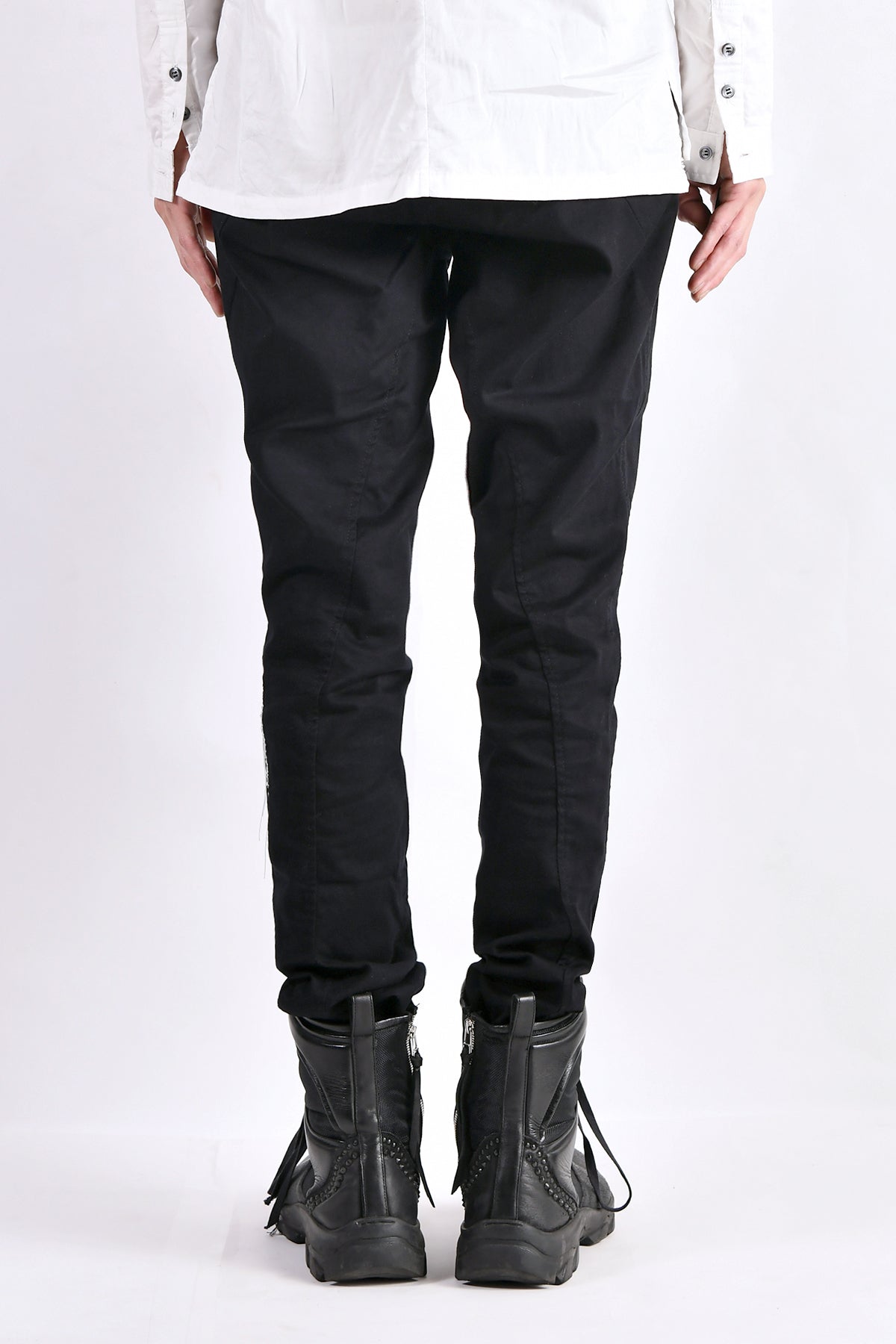 2102-PT01A Stretch Twill Pants 03 Black