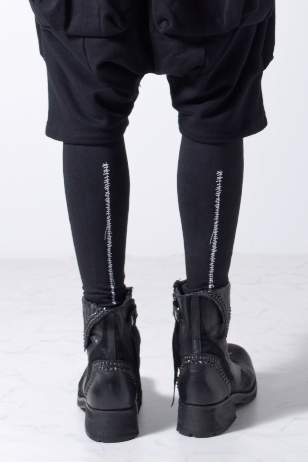 2202-PT09 Hand Stitch Print Leggings -Men's-