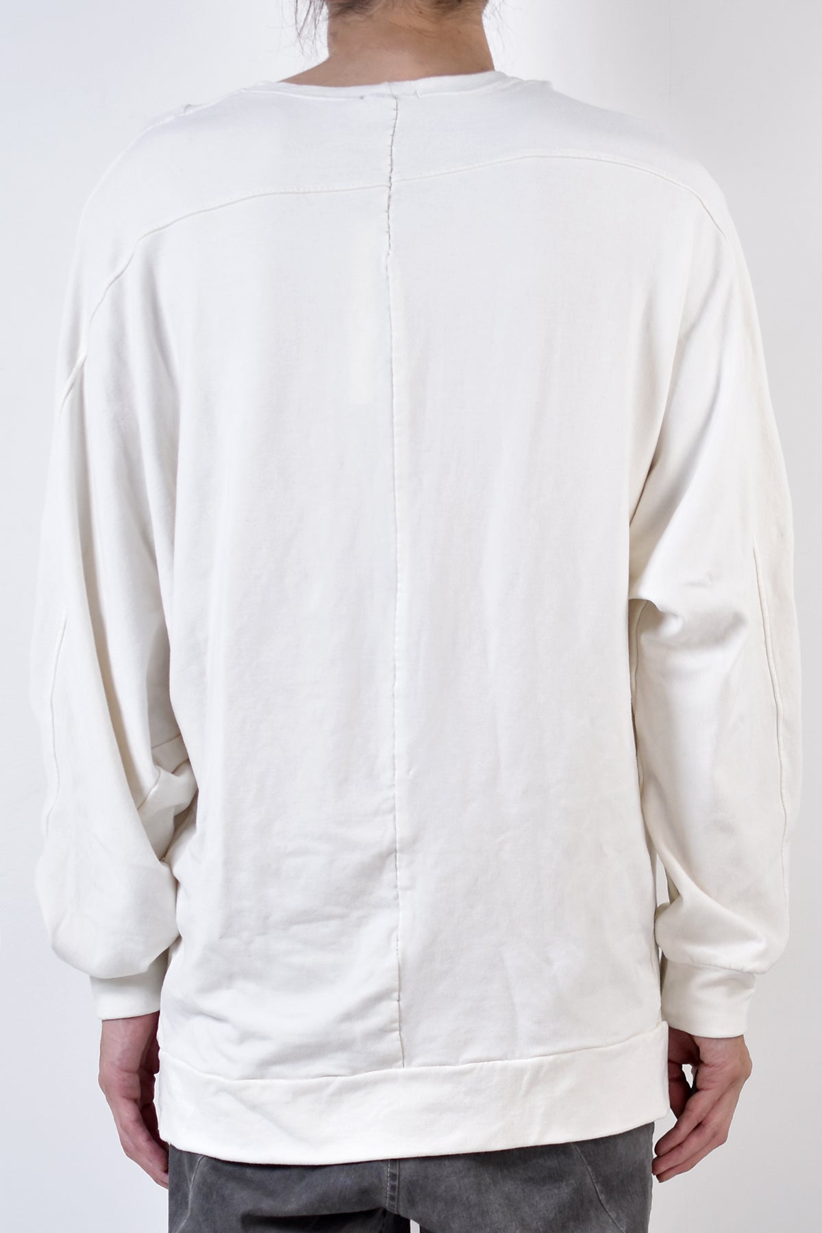 2002-TP04A Splash Bamboo Dolman Pullover White