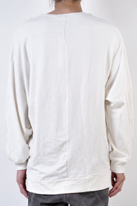 2002-TP04A Splash Bamboo Dolman Pullover White