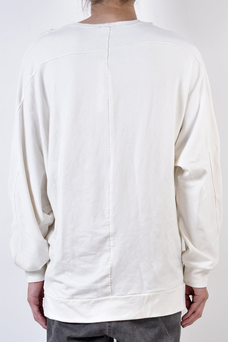 2002-TP04A Splash Bamboo Dolman Pullover White