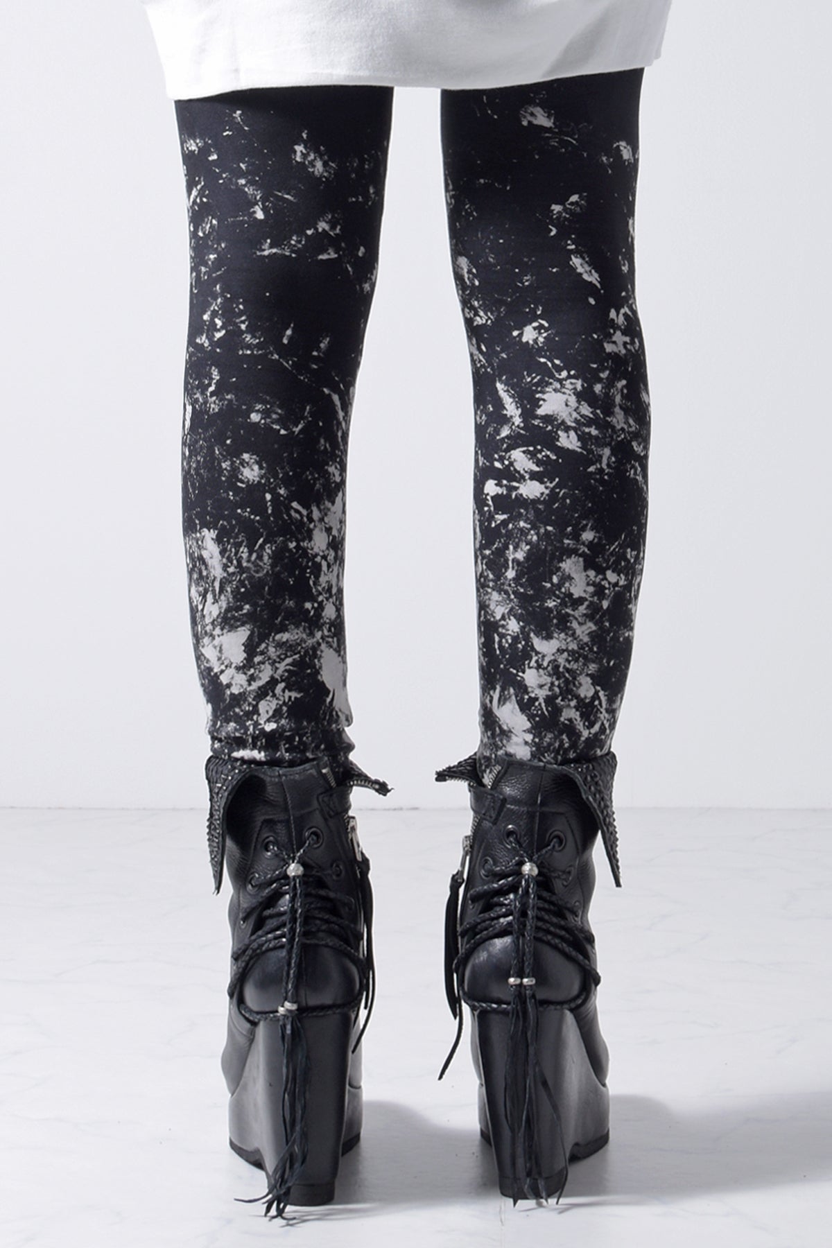 2202-PT07W Flake Discharged Leggings -Women's-