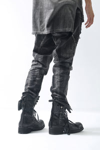 1902-PT06B Discharged Crush Pants