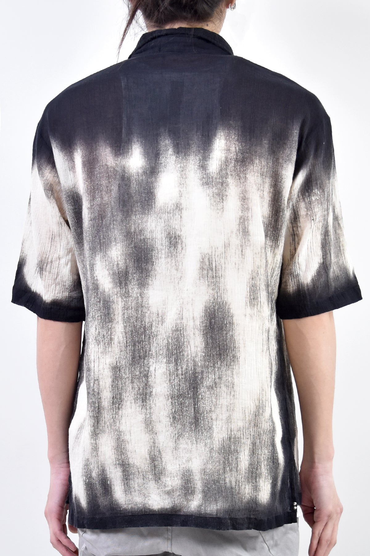 2101-SH04C Discharged Crepe Cotton Slim Shirt 02