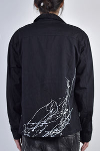 2002-SH07B Splash Field Shirt Black
