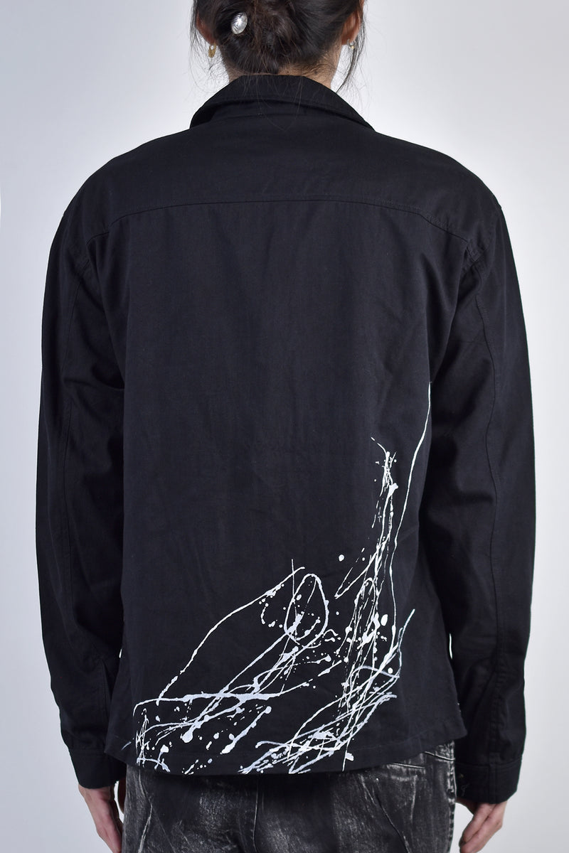 2002-SH07B Splash Field Shirt Black