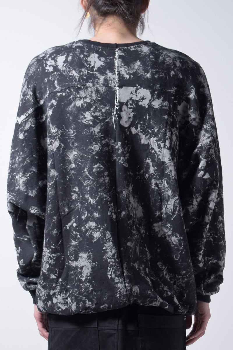 2202-TP05 Flake Discharged Dolman Top