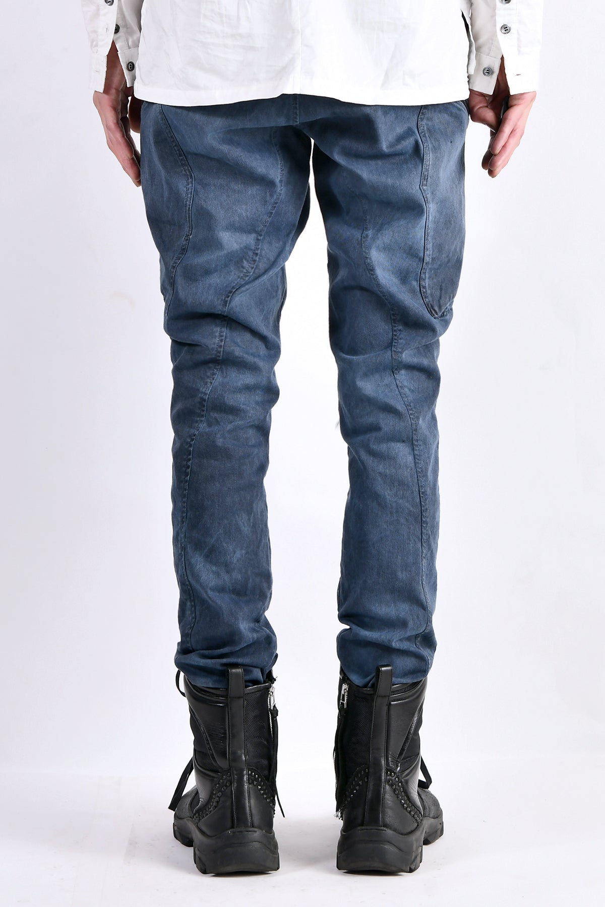 2102-PT02A Double Pocket Twill Pants 03 Navy