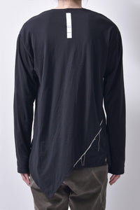 2102-CT02/LS Slash Cut 04 / LS Black