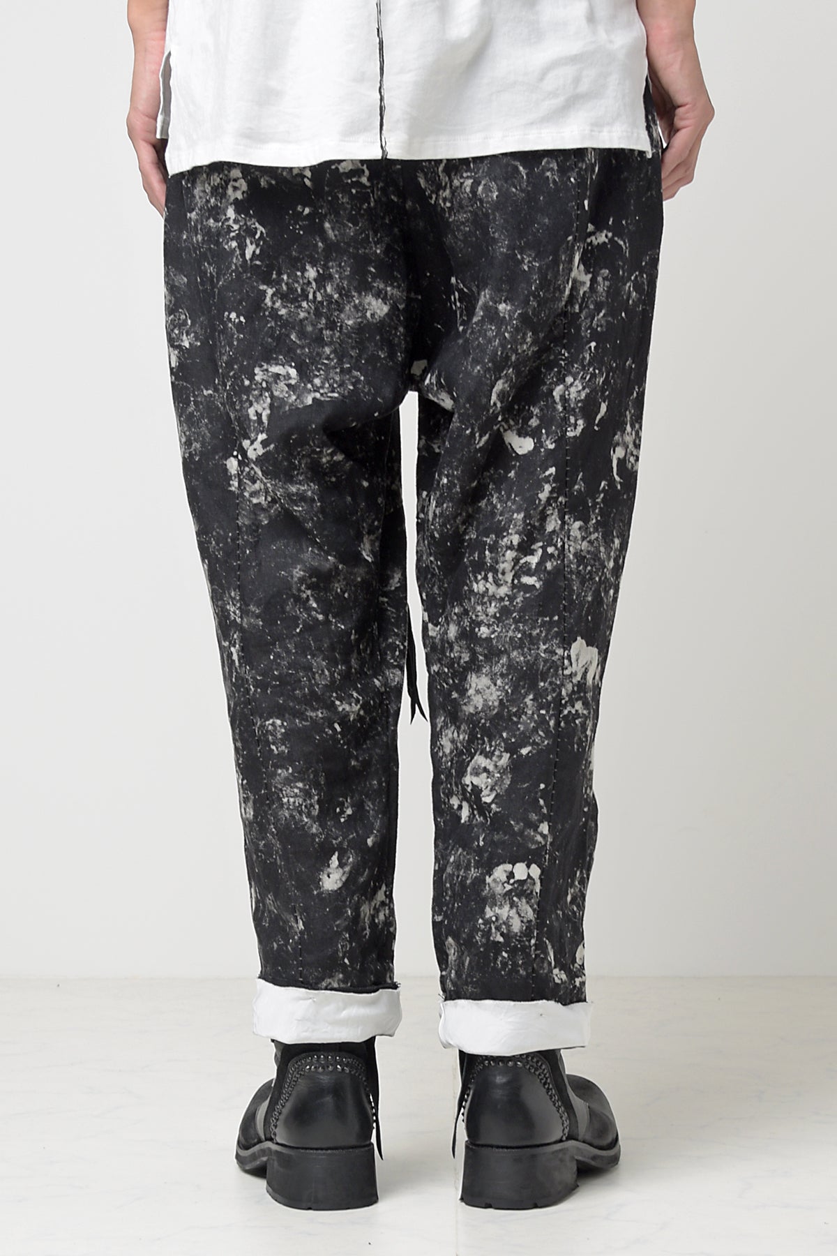 2301-PT08 Discharged Linen Layered Pants