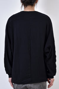 2002-TP04A Splash Bamboo Dolman Pullover Black