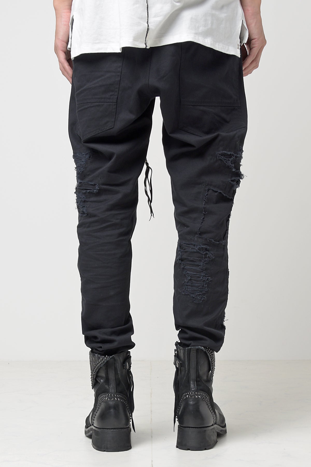 2301-PT02 Drop Crotch Crush Pants